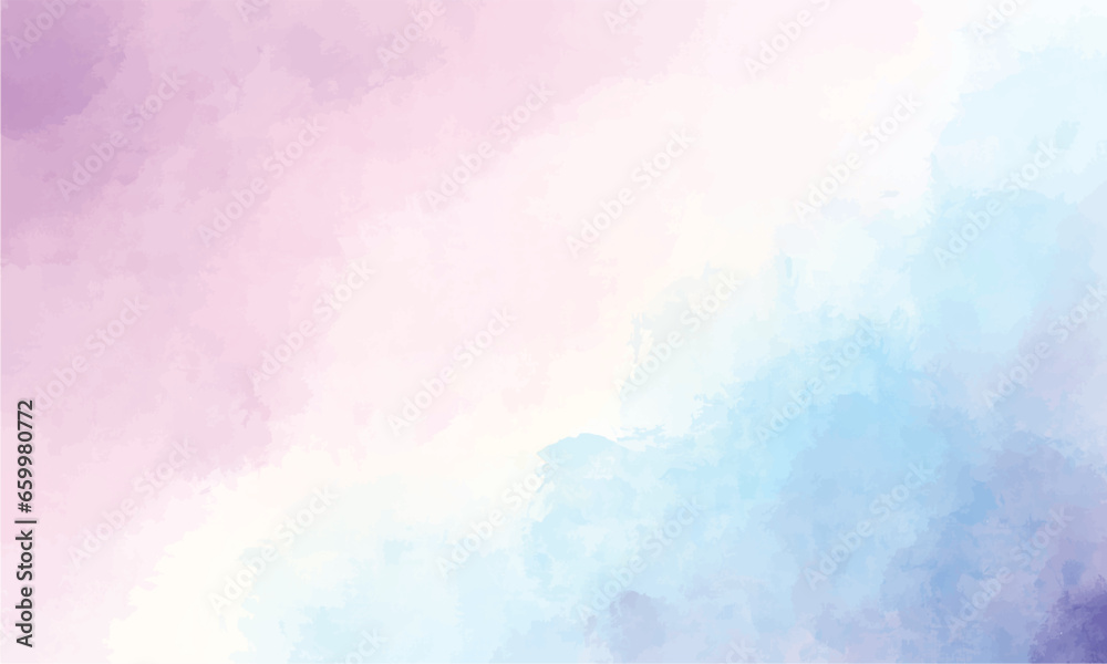 Blue and purple watercolor Background - obrazy, fototapety, plakaty 