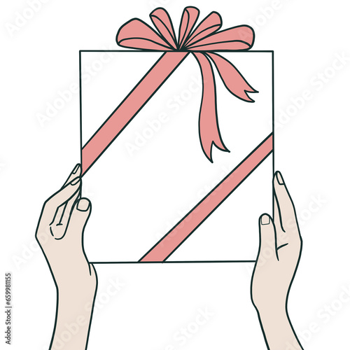 Hand holding gift