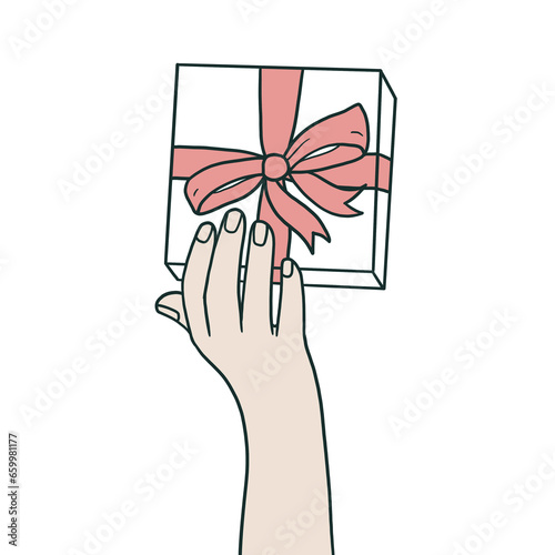 Hand holding gift
