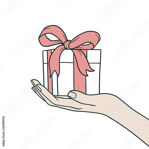 Hand holding gift