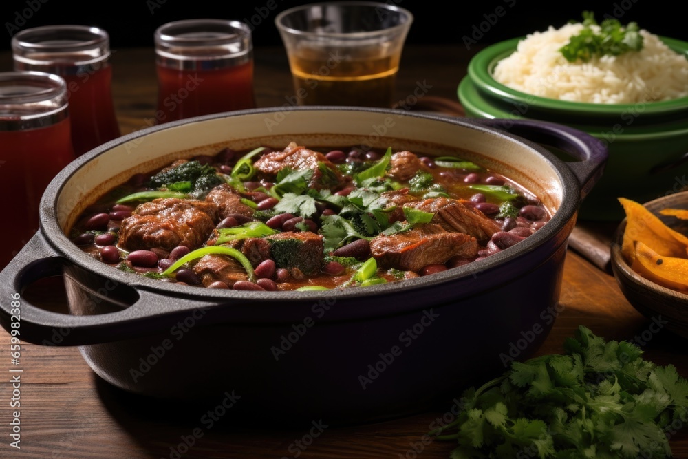 brazilian feijoada stew with beans and pork brazilian feijoada stew with beans and pork