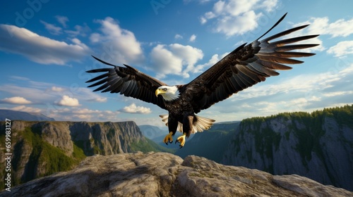 bald eagle in flight