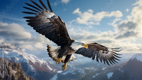 bald eagle in flight © Sajawal