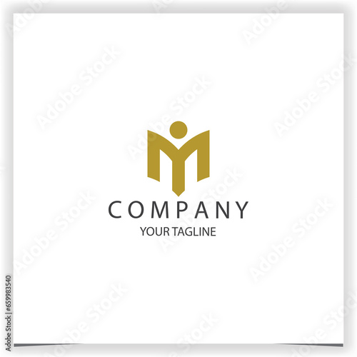 letter imy logo premium elegant template vector eps 10