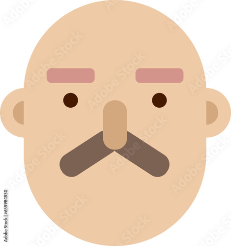 Illustrated face of sir