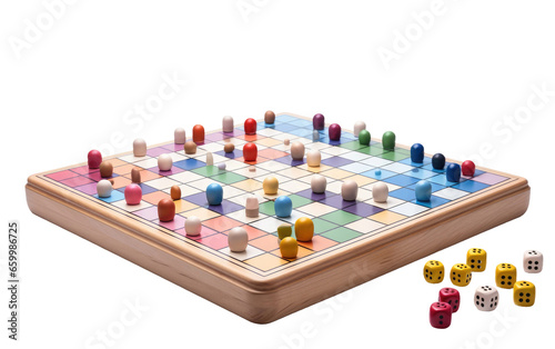 An Intense and Strategic Board Game Isolated on Transparent Background PNG.