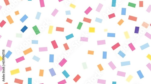 Confetti pattern geometric background with geometric shapes. Generative AI