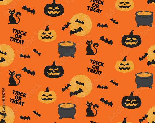 Happy halloween seamless pa...