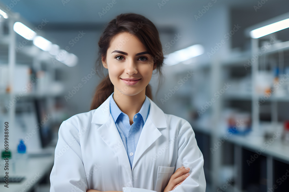 portrait of a female pharmacist portrait of a female pharmacist