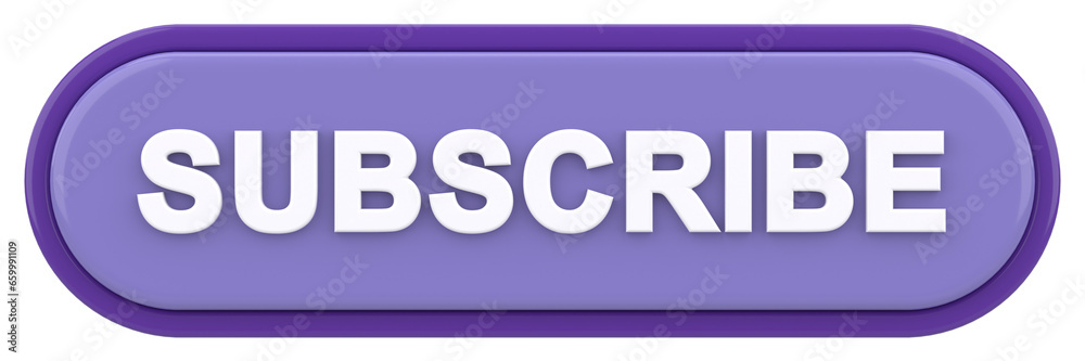 Subscribe button. 3D button. 3D illustration. Subscribe button. 3D button. 3D illustration.