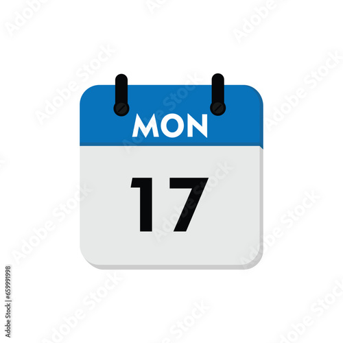 Modern Calendar Icon for Date and Schedule Planning