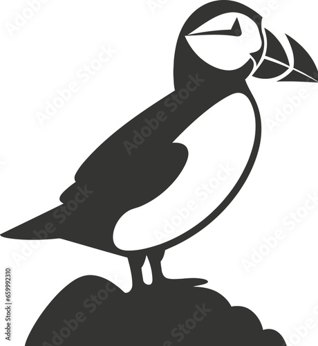 Puffin bird icon