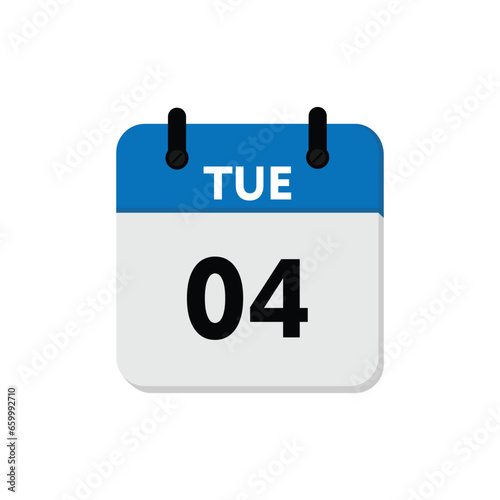 Tuesday Fourth Date Planner Icon Reminder