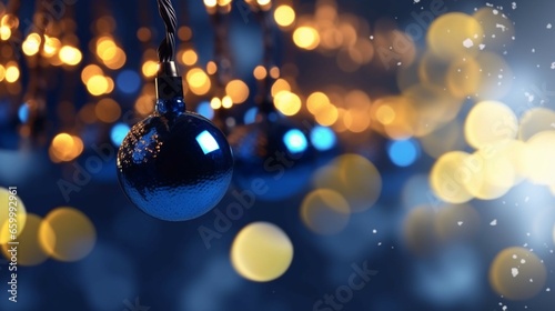 holiday illumination and decoration concept christm.Generative AI