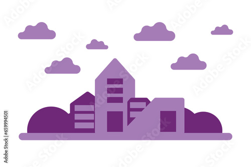 city and cloud
