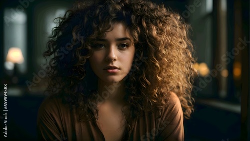 A woman with curly brown hair  © Roselita