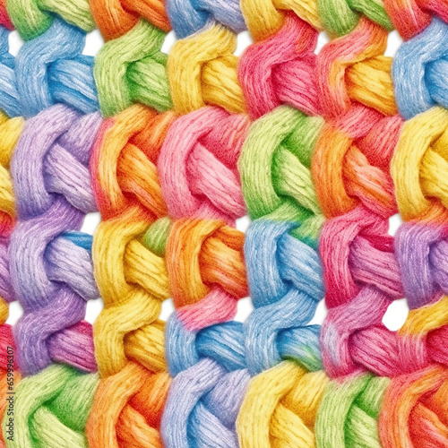 Knitting Rainbow Painting Background
