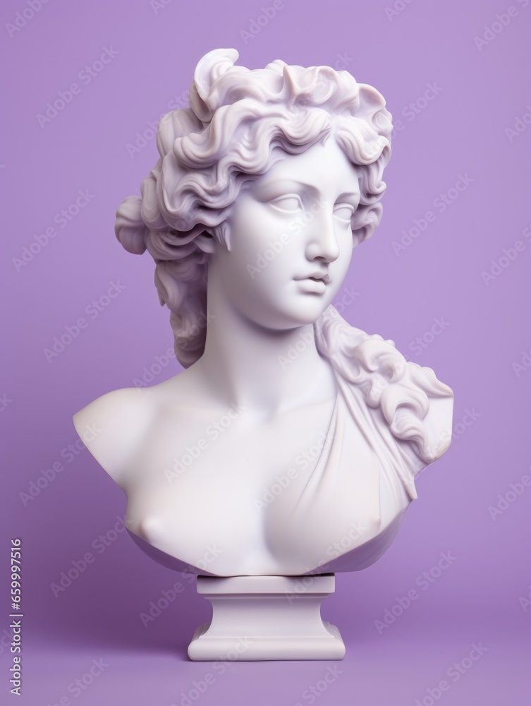Bust of the head of Greek Aphrodite, statue