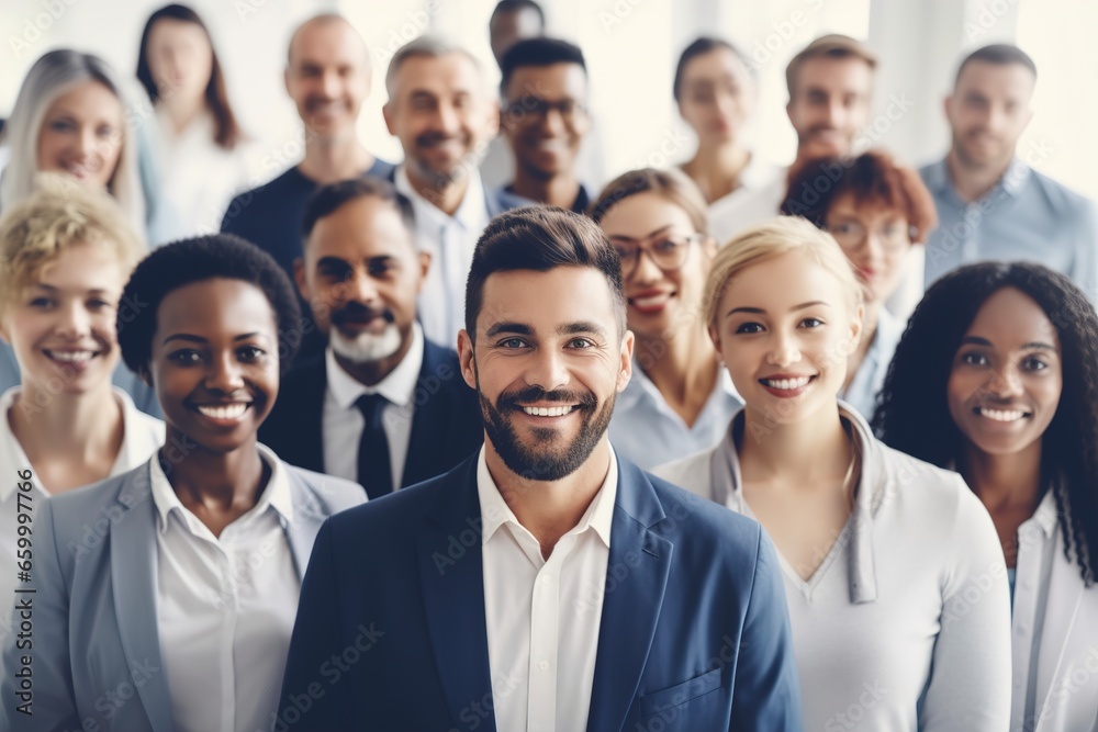 business team businesswoman businessman meeting office teamwork happy portrait together education cheerful colleague group generative ai business team businesswoman businessman meeting office teamwork happy portrait together education cheerful colleague group generative ai