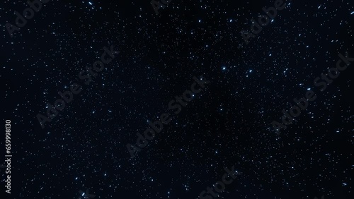 4K looping Jump to lightspeed animation. Starry sky turning to blue streaks in hyperspace jump looping motion graphic