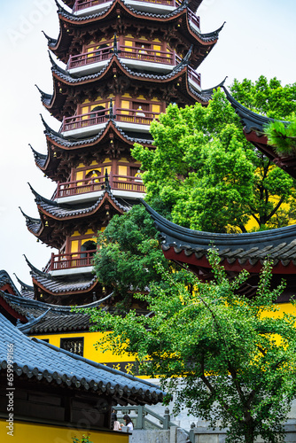 Ancient Jiming Temple  Xuanwu District  Nanjing City-Landmark Building and Tower