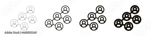 Equipe groupe Teambuilding entreprise travail pictogramme icône et symbole logo photo