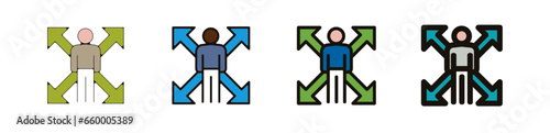 Teambuilding entreprise travail pictogramme icône et symbole logo