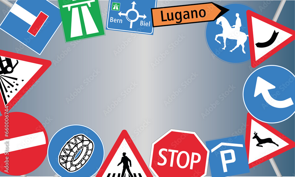 Quanto Costa L'iscrizione A Scuola Guida SEGNALI STRADALI per scuola guida. Banner design for driving school