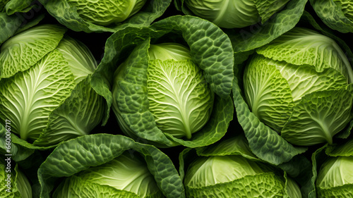 Background of cabbage top view photo