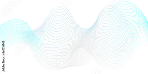 Abstract blue futuristic blend waves lines and technology background. Modern blue flowing wave lines and glowing moving lines. Futuristic technology and sound wave lines background.