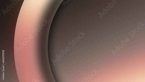 Animated circle abstract background looping and growing on bottom right