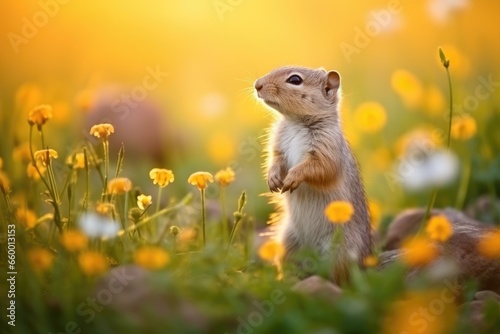 Lovely squirrel in grass