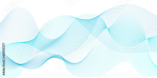 Abstract blue flowing wave lines futuristic technology background. Modern glowing moving lines design. Modern blue moving lines design element. Futuristic technology concept. Vector illustration.