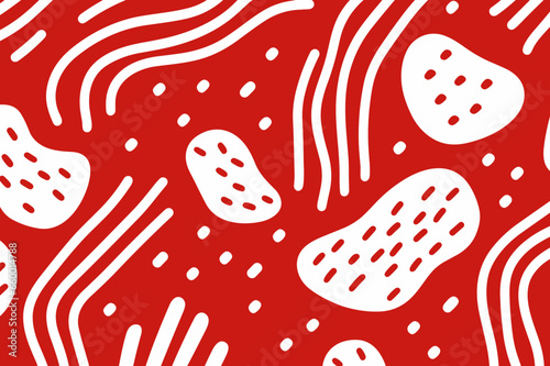 Christmas winter seamless pattern, abstract style. Good for fashion fabrics, children’s clothing, T-shirts, postcards, email header, wallpaper, banner, posters, events, covers, advertising, and more.