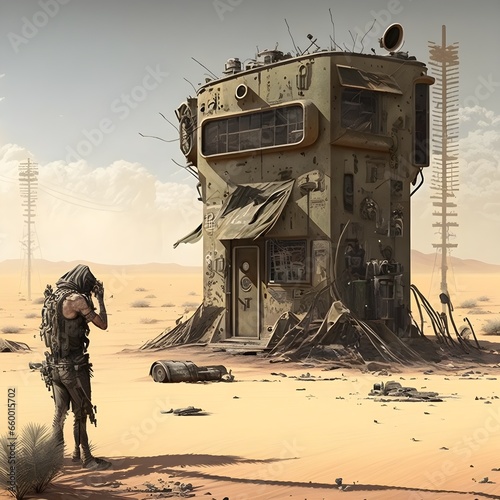 Madmax postapocalyptic dustbowl 1930s skinny thin intricate detail concept art  photo