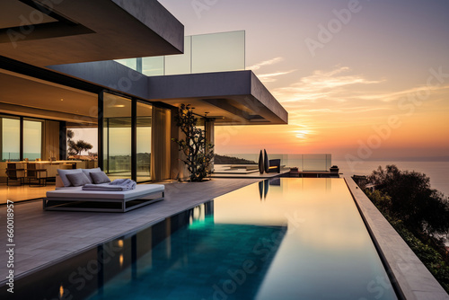 Contemporary Masterpiece: Captivating View of a Modern Villa, Expanding the Boundaries of Luxury Living with its Open-Concept Layouts © Moritz