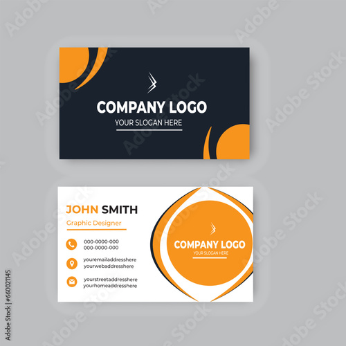 Gradient modern professional business card template design