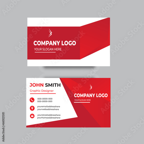 Gradient modern professional business card template design
