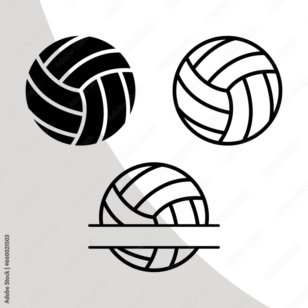 Volleyball Silhouette Svg, Volleyball Monogram Svg, Team, Clip Art, Volleyball Cricut Files, Digital File, Svg