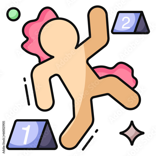 Modern design icon of murder trace