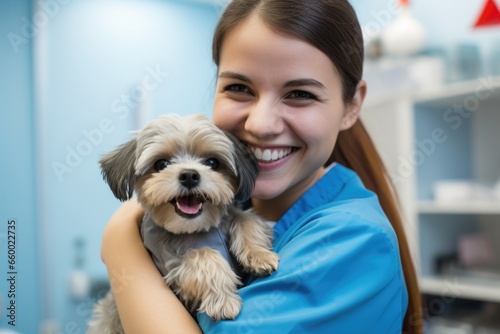 pet care and veterinary clinic and doctor concept