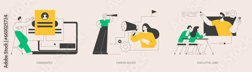 Career opportunity abstract concept vector illustrations.