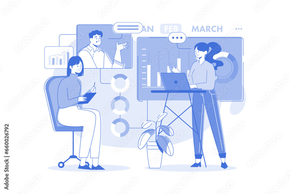 Business team doing business planning Business team doing business planning