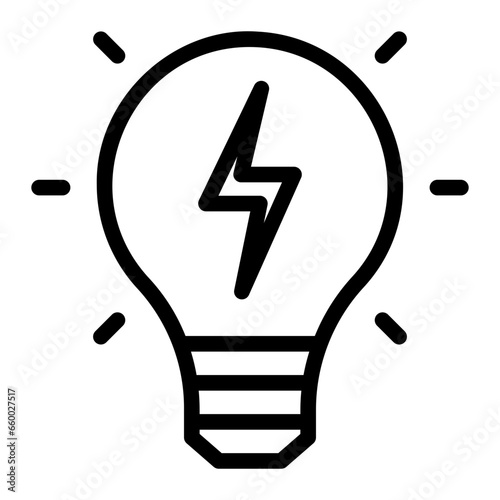 lighbulb line icon