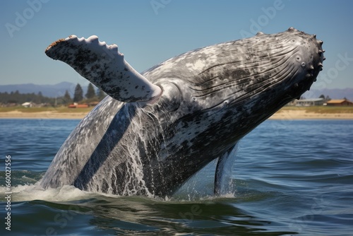gray whale (eschrichtius robustus) whale fluke photo