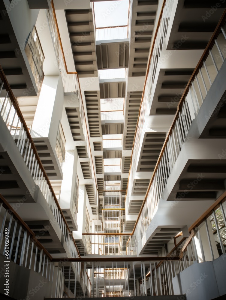 Fototapeta premium low angle view of staircase