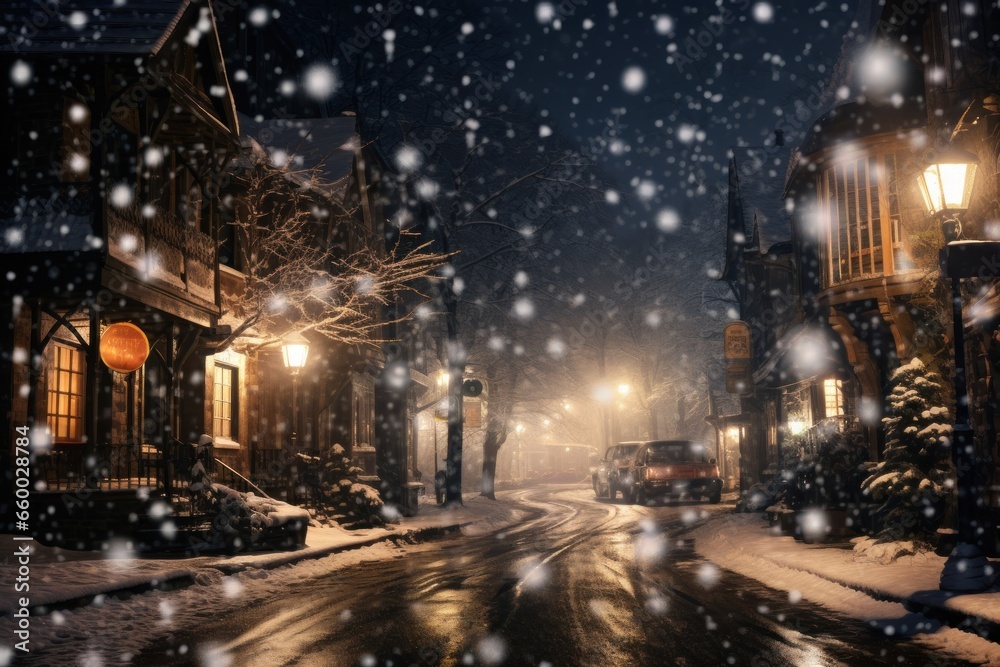snow falling at night snow falling at night