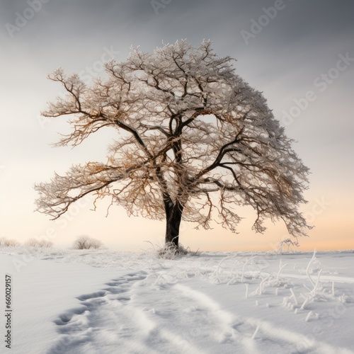  single tree in winter