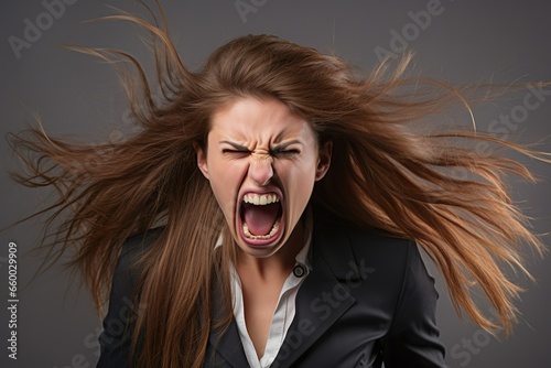 Woman Expressing Shock and Surprise with Her Mouth Open