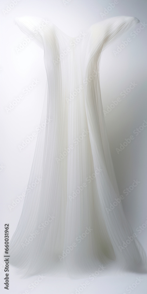 Ethereal Elegance: A Translucent Sculpture in White Ethereal Elegance: A Translucent Sculpture in White